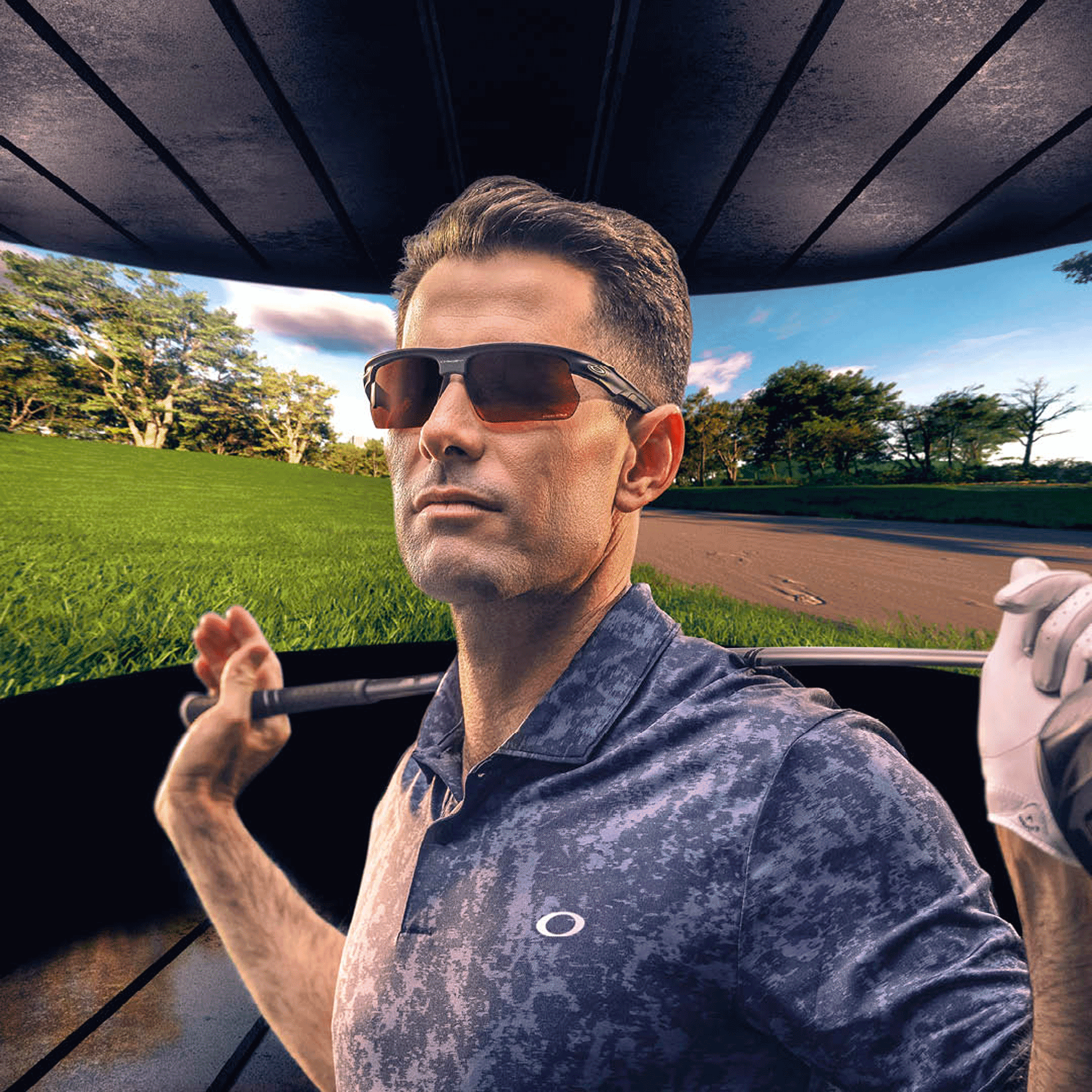 Oakley Bisphaera-Matte Carbon Prizm Dark Golf