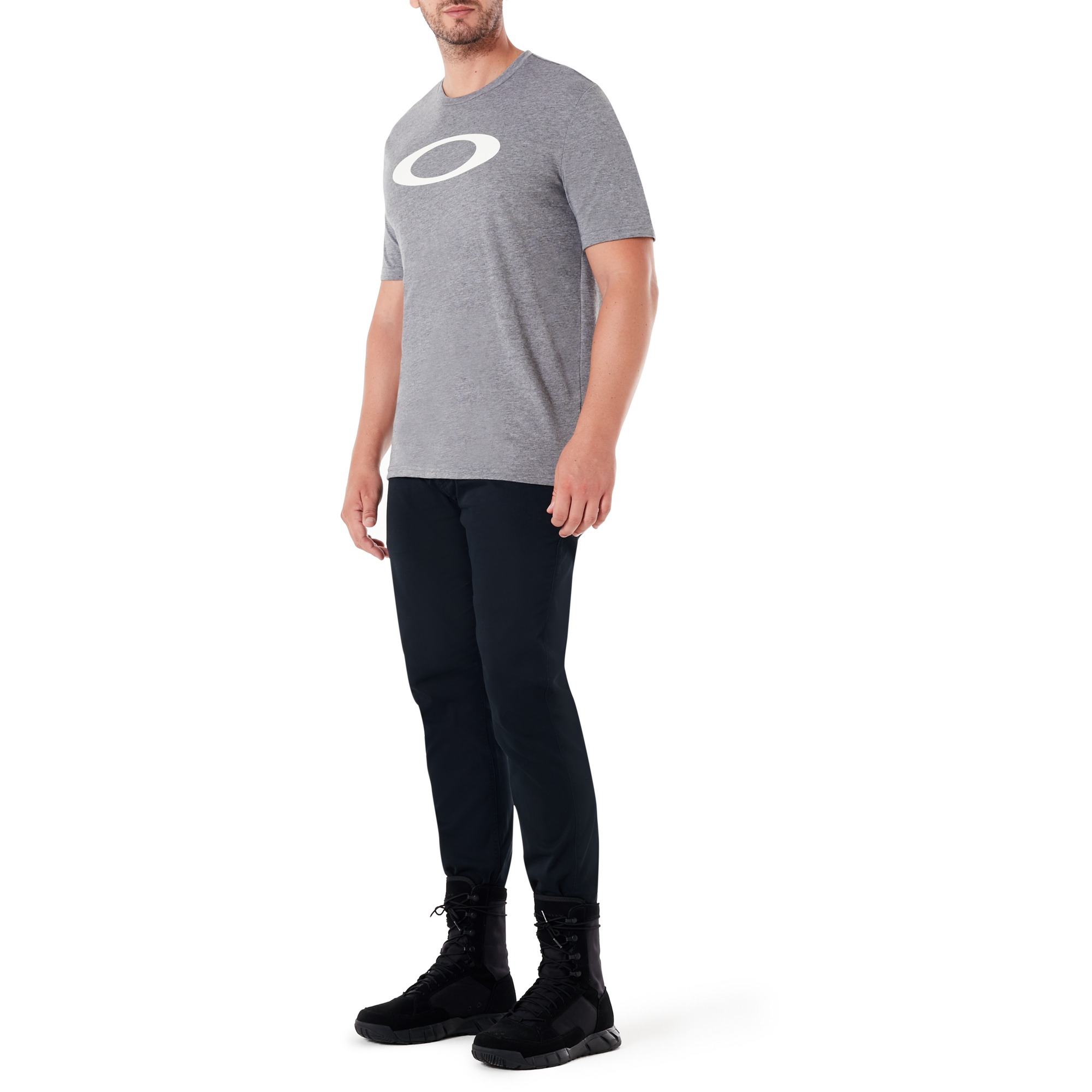 Oakley O-Bold Ellipse Tee-Athletic Heather Grey