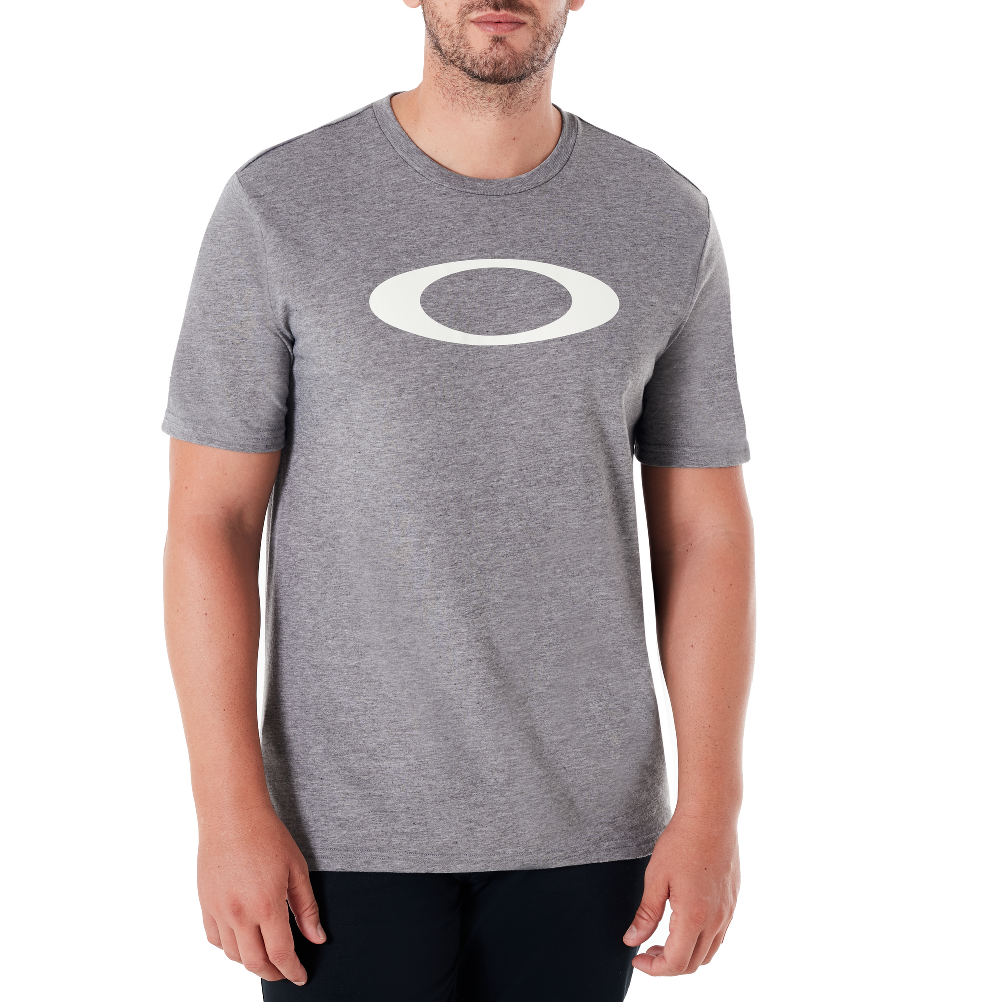 Oakley O-Bold Ellipse Tee-Athletic Heather Grey