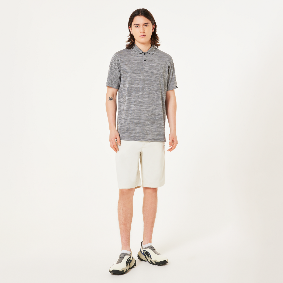 Oakley Gravity Pro Polo-Cement/Black Hthr