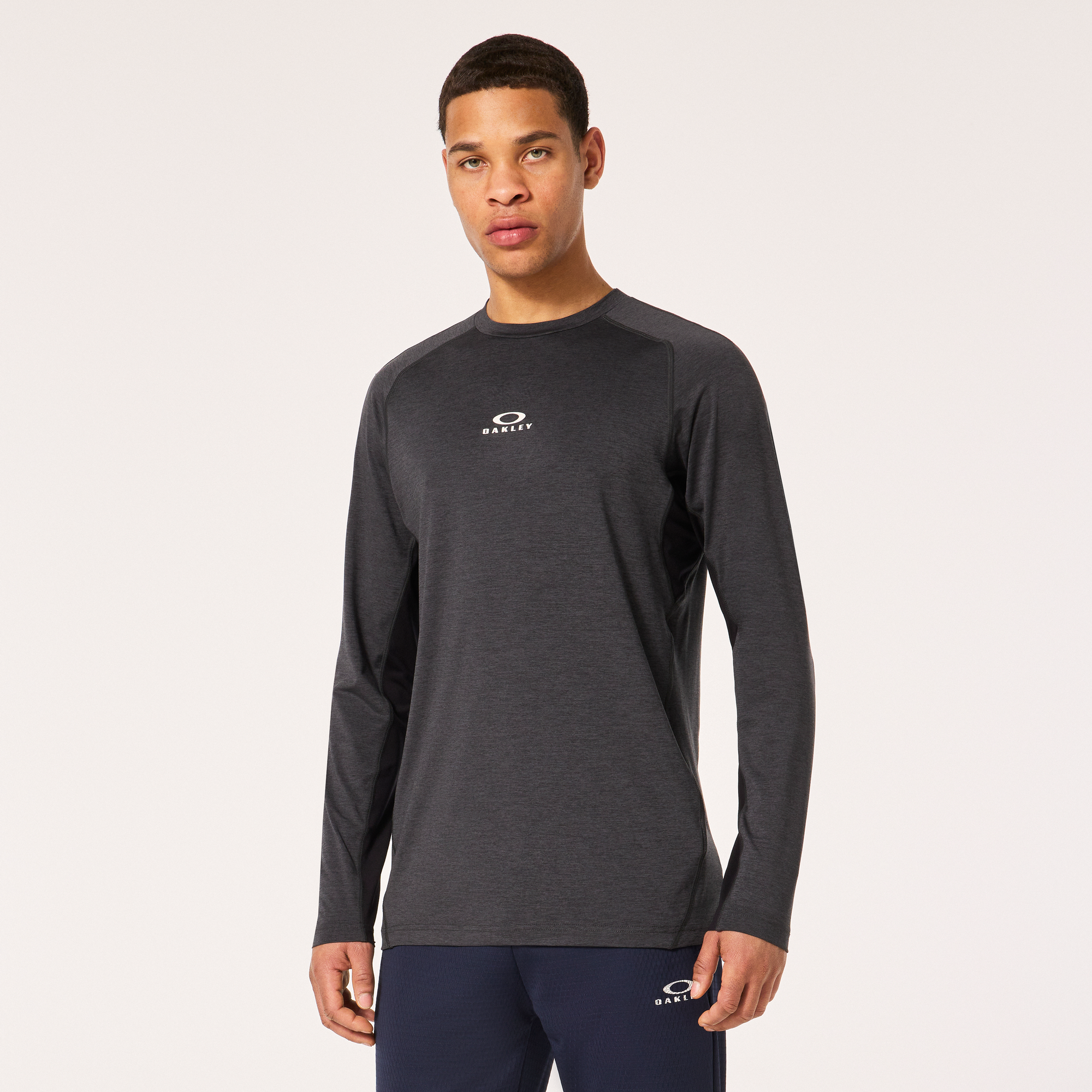 Oakley O Fit Rc Ls Tee-Black/Grey Hthr