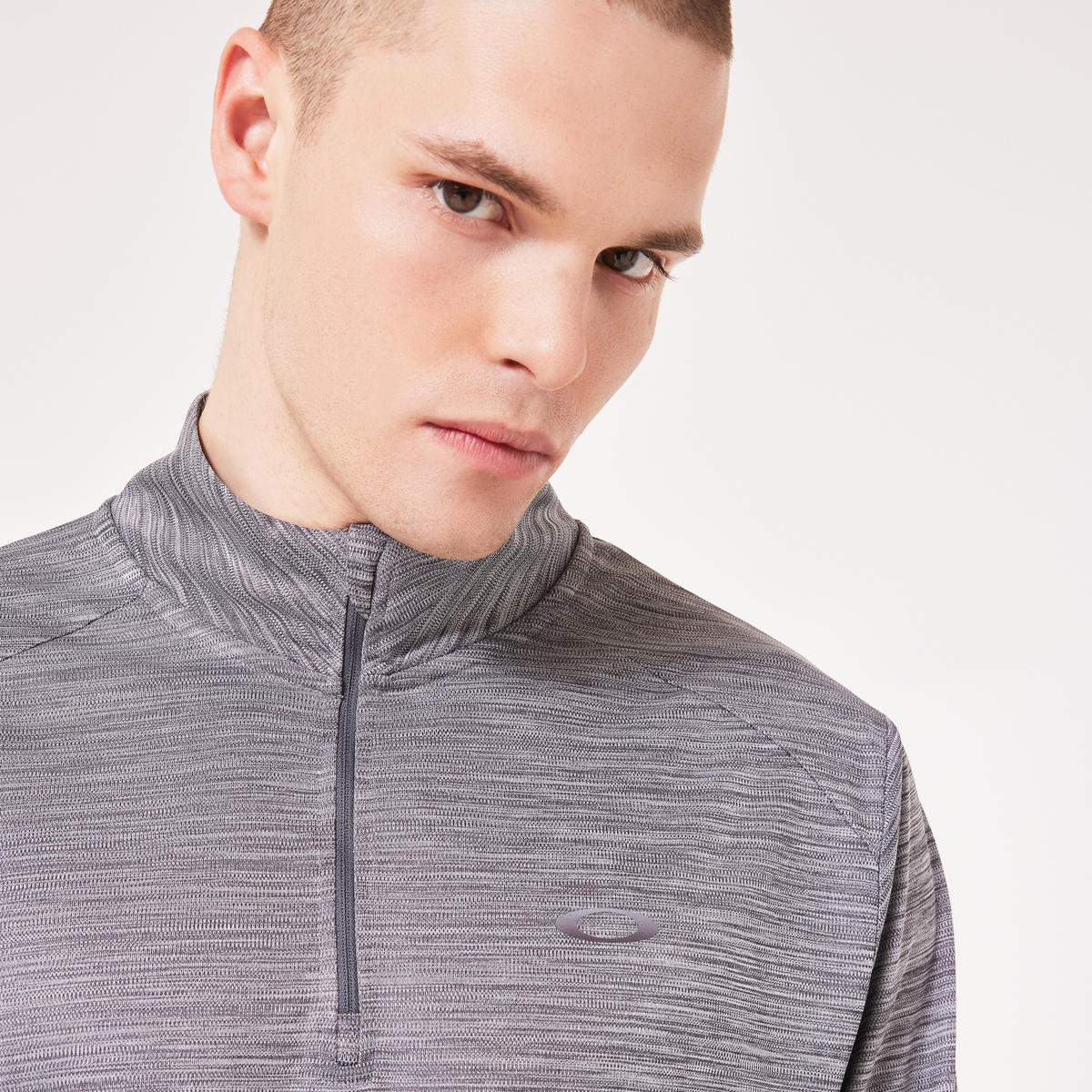 Oakley Foundational Qtr Zip Top-Uniform/Lunar Hthr