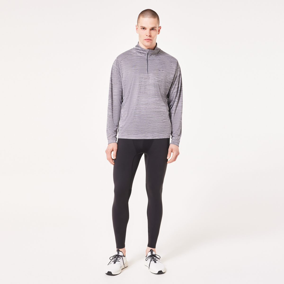 Oakley Foundational Qtr Zip Top-Uniform/Lunar Hthr
