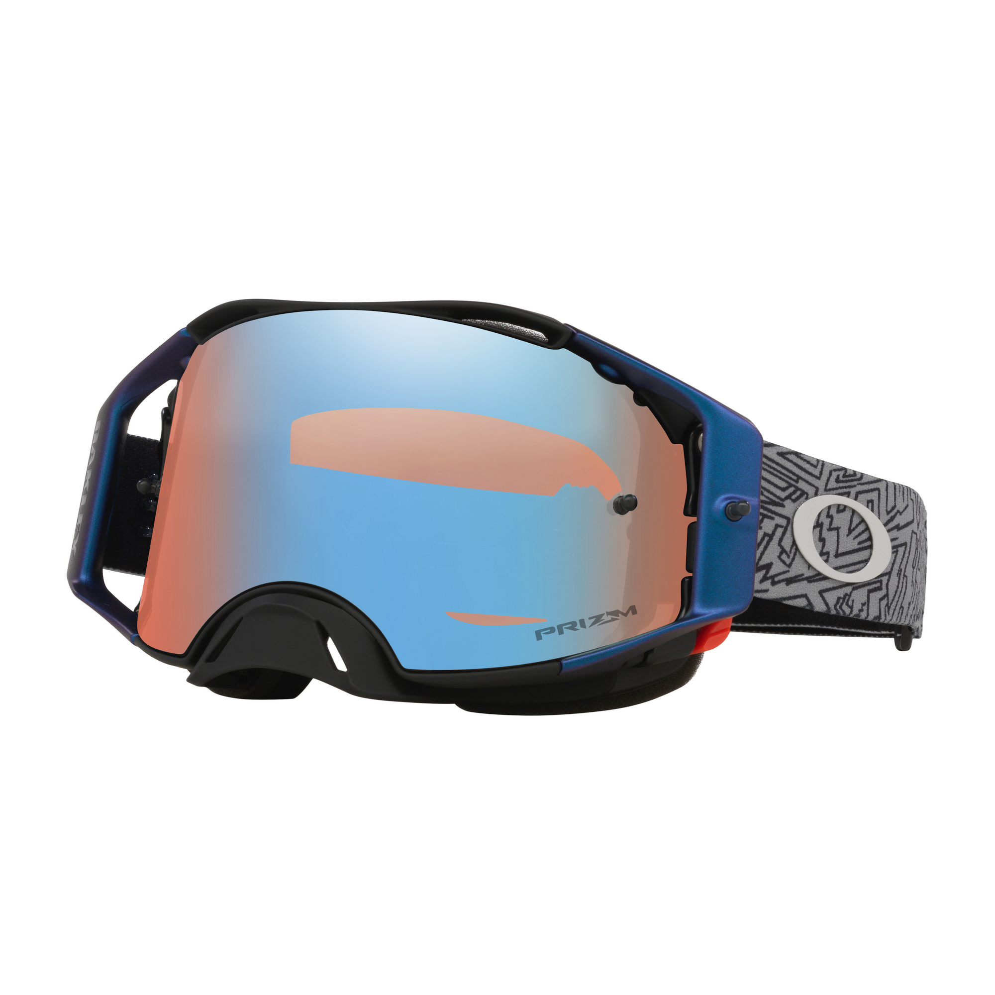 Oakley Airbrake Mx-Grey Strike Prizm Mx Sapphire Iridium