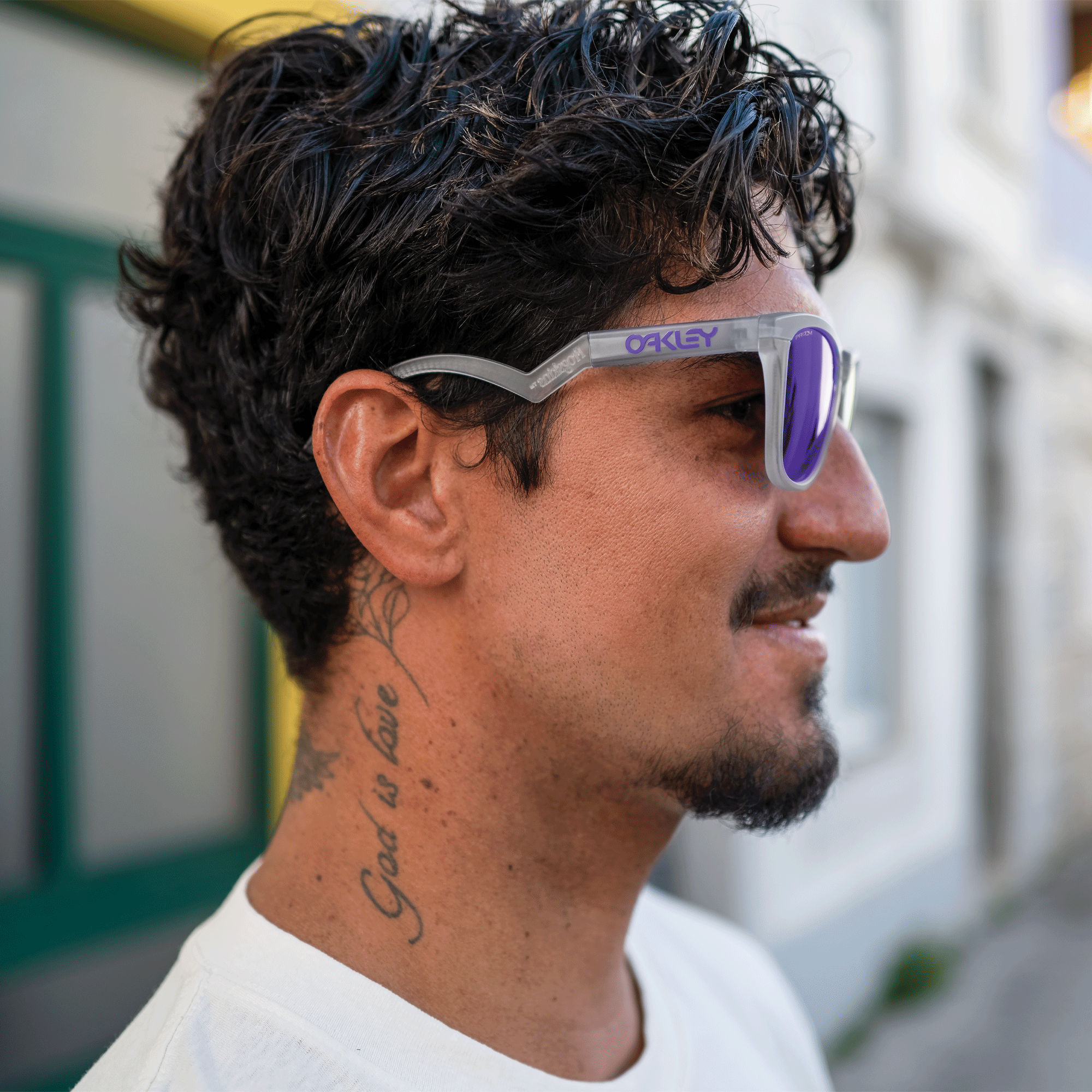 Oakley Frogskins Hybrid-Matte Lilac/Prizm Clear Prizm Violet