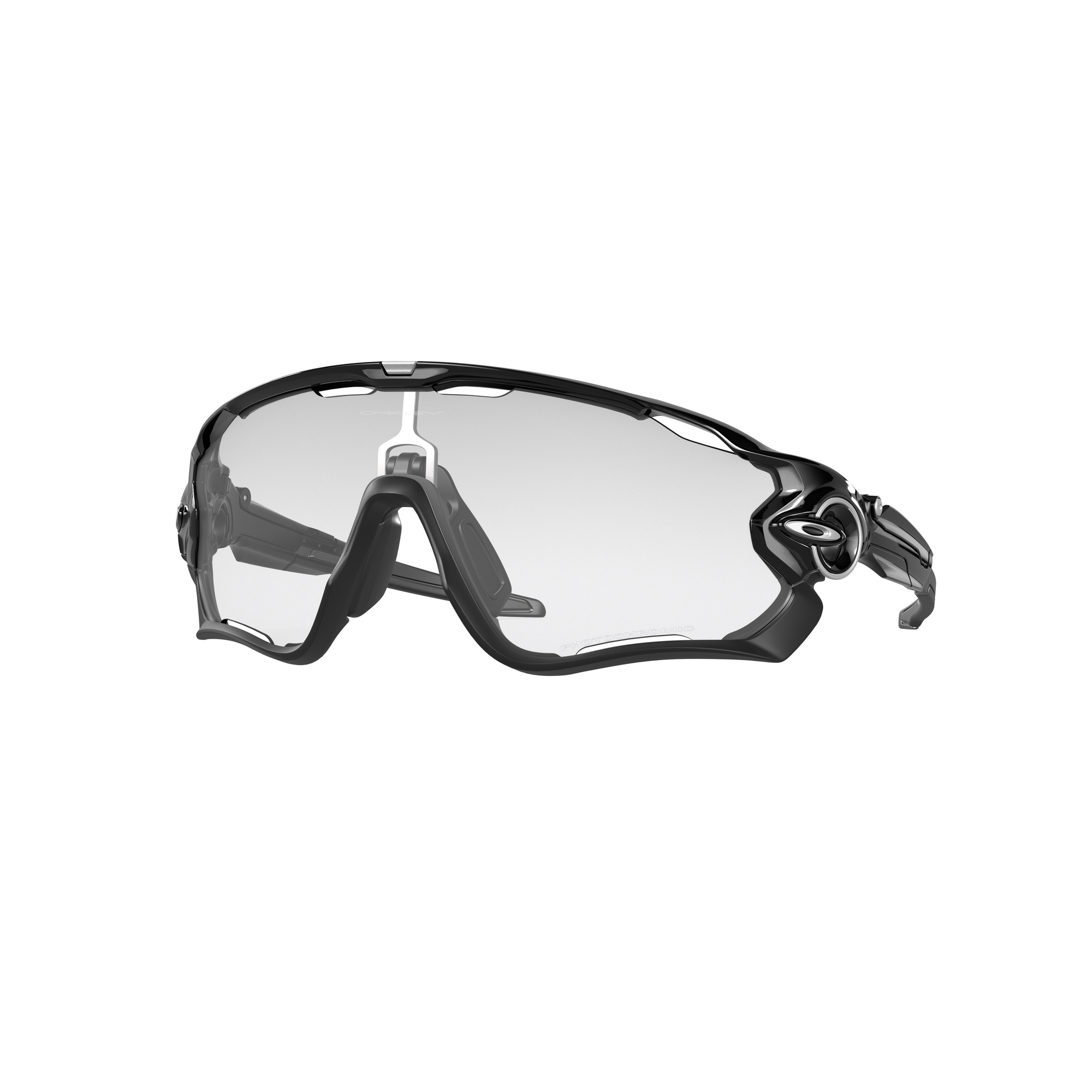 Oakley Jawbreaker-Polished Black Clear To Black Iridium Photochromic