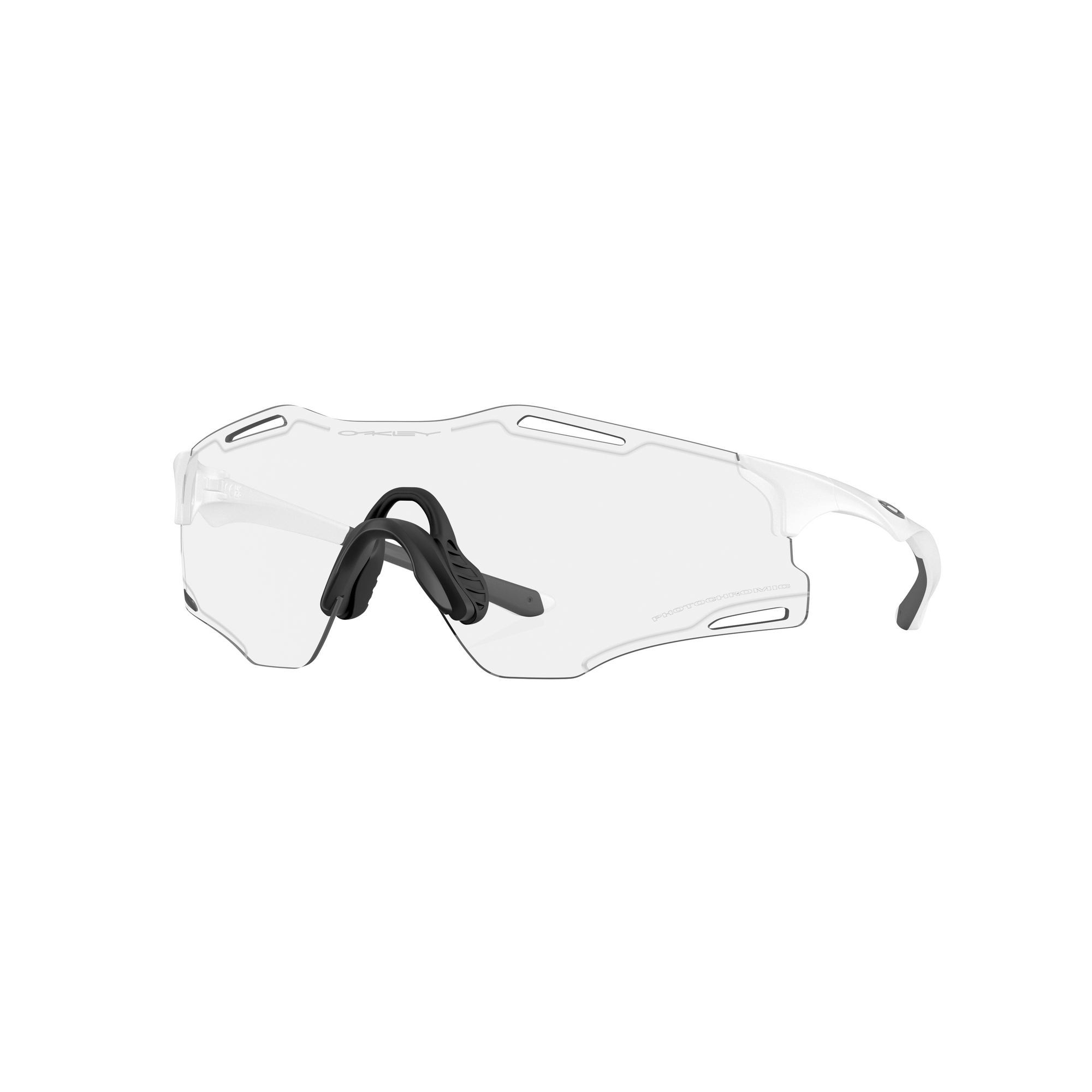 Oakley Cybr Zero-Matte White Clear To Black Iridium Photochromic