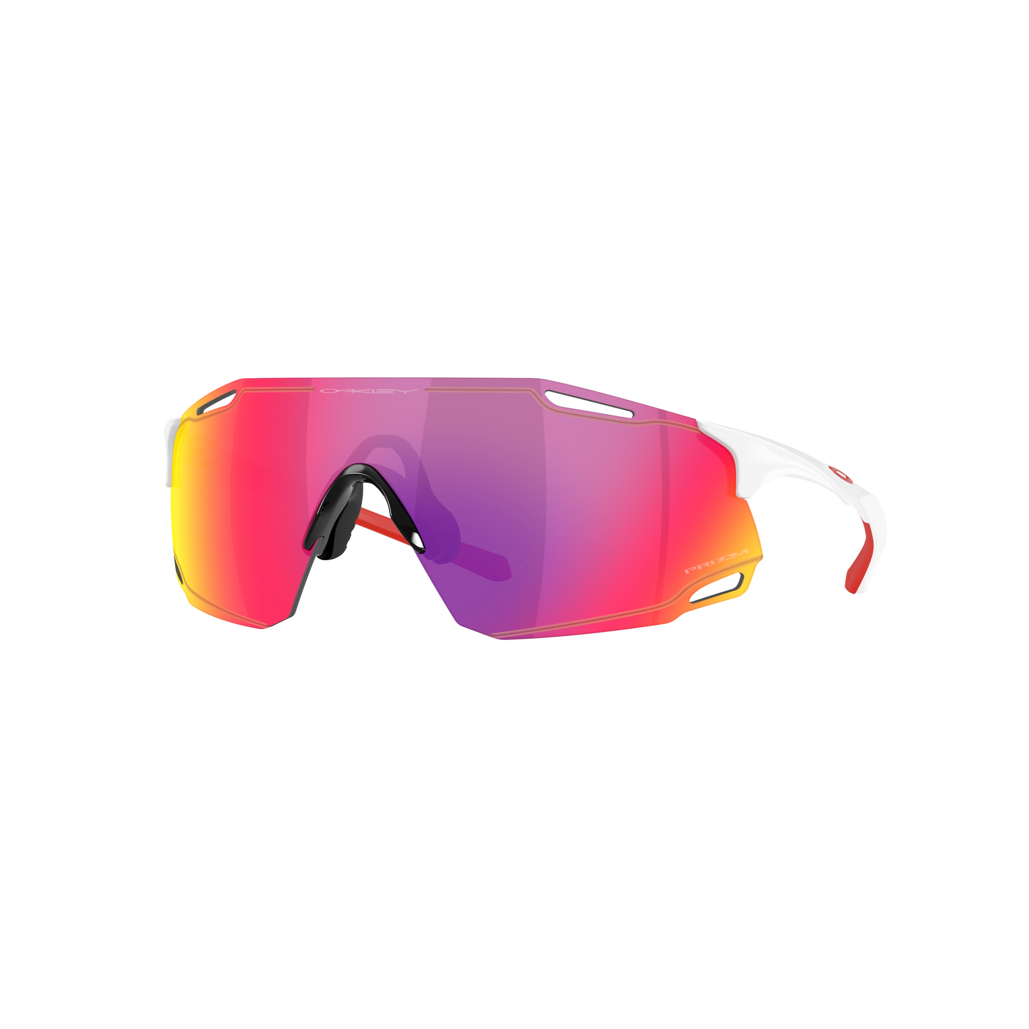 Oakley Cybr Dyno-Polished White Prizm Road