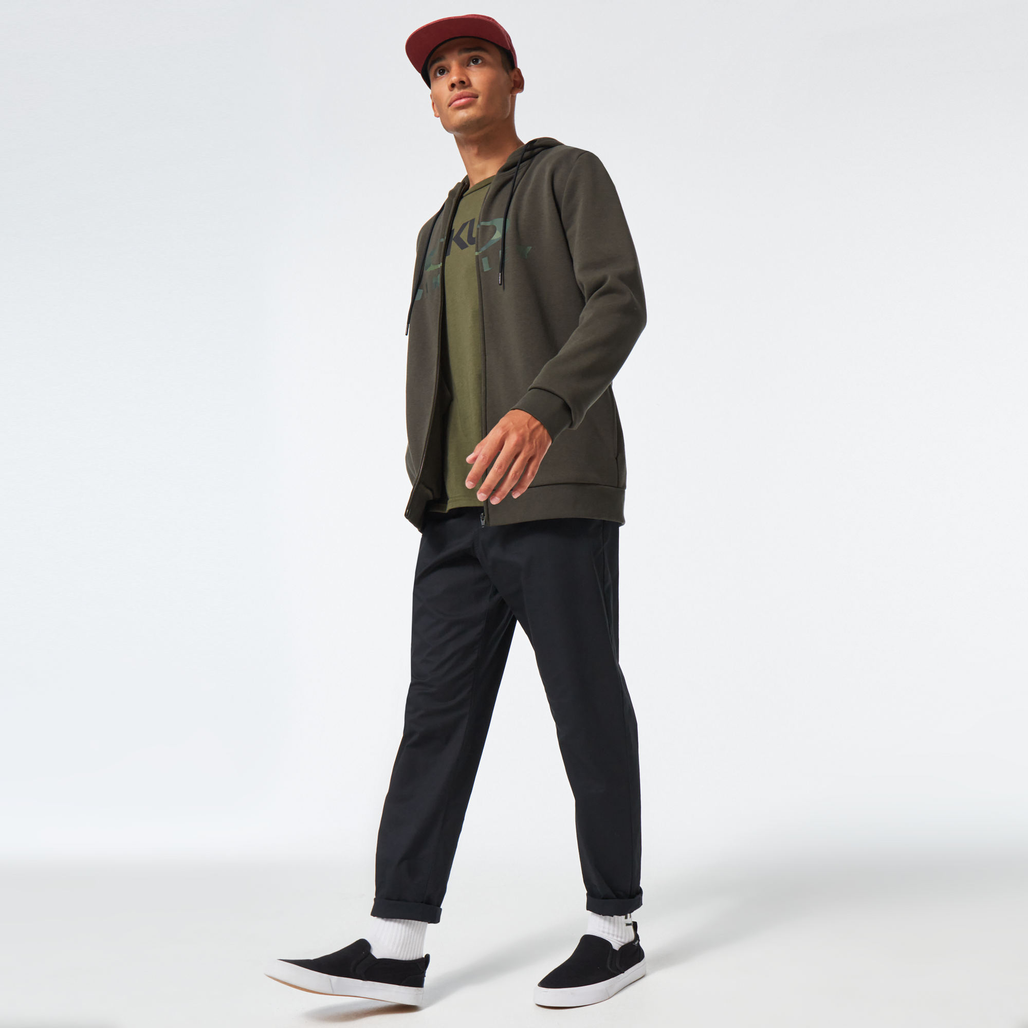 Oakley Bark Full Zip Hoodie 2.0-New Dark Brush/Core Camo