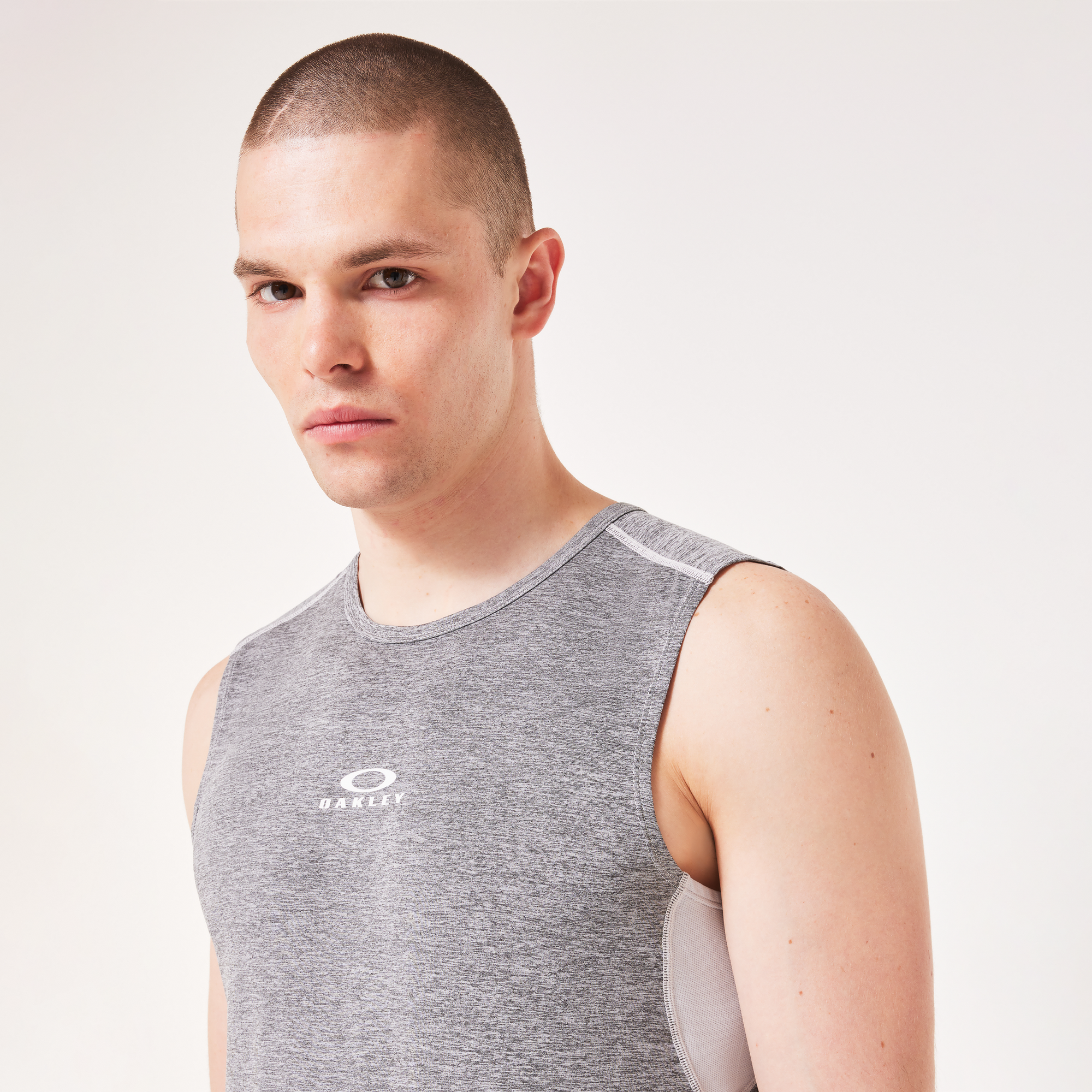 Oakley O Fit Rc Sleeveless  Tee-Uniform/Lunar Hthr