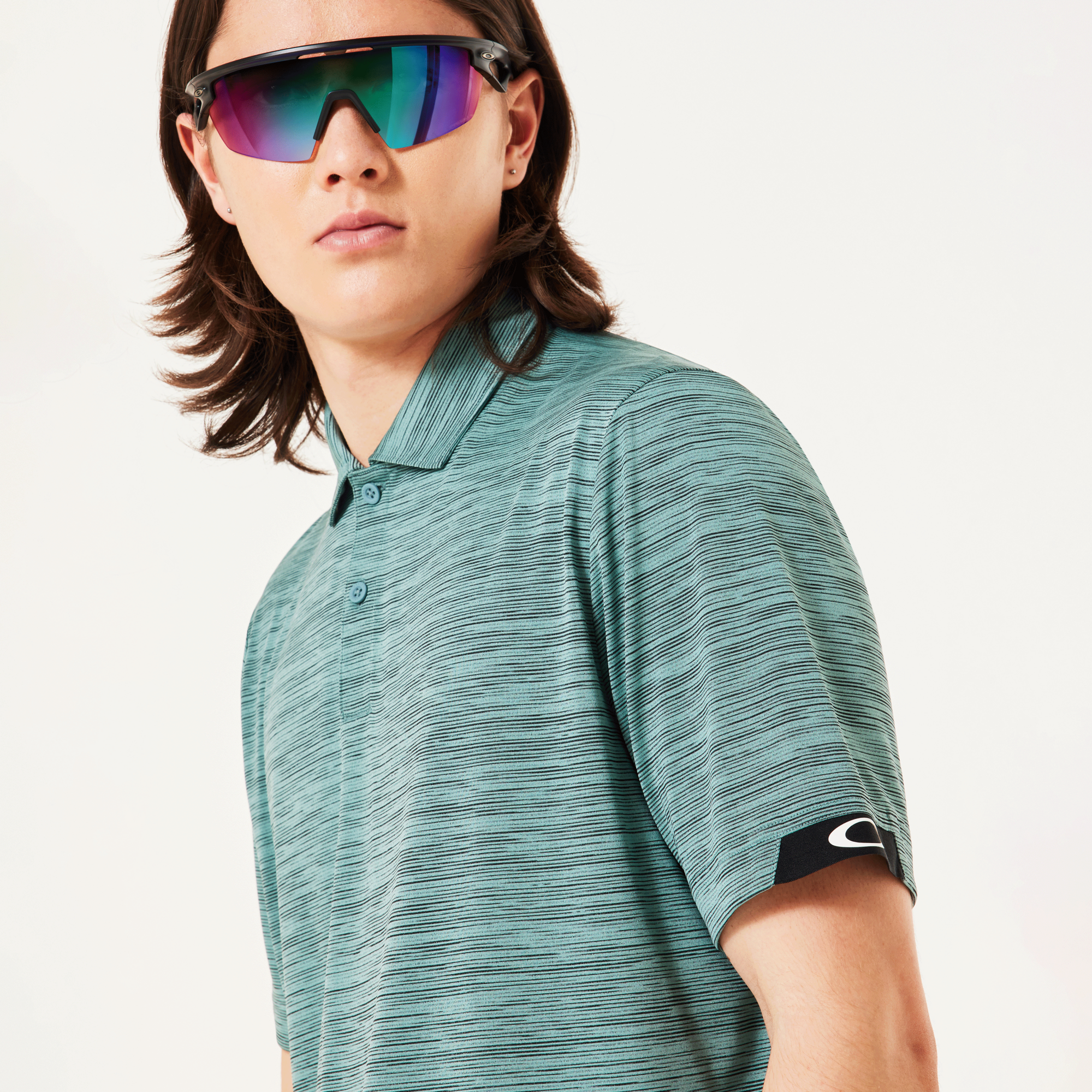 Oakley Gravity Pro Polo-Pacific/Black Hthr