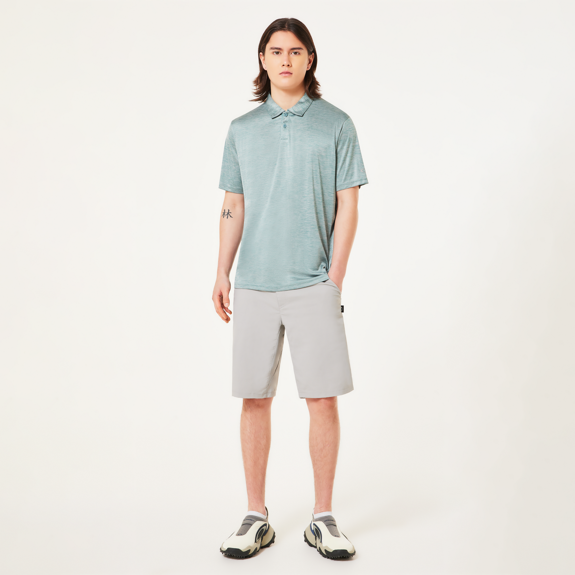 Oakley Aero Hydrolix Polo-Pacific/Cement Hthr