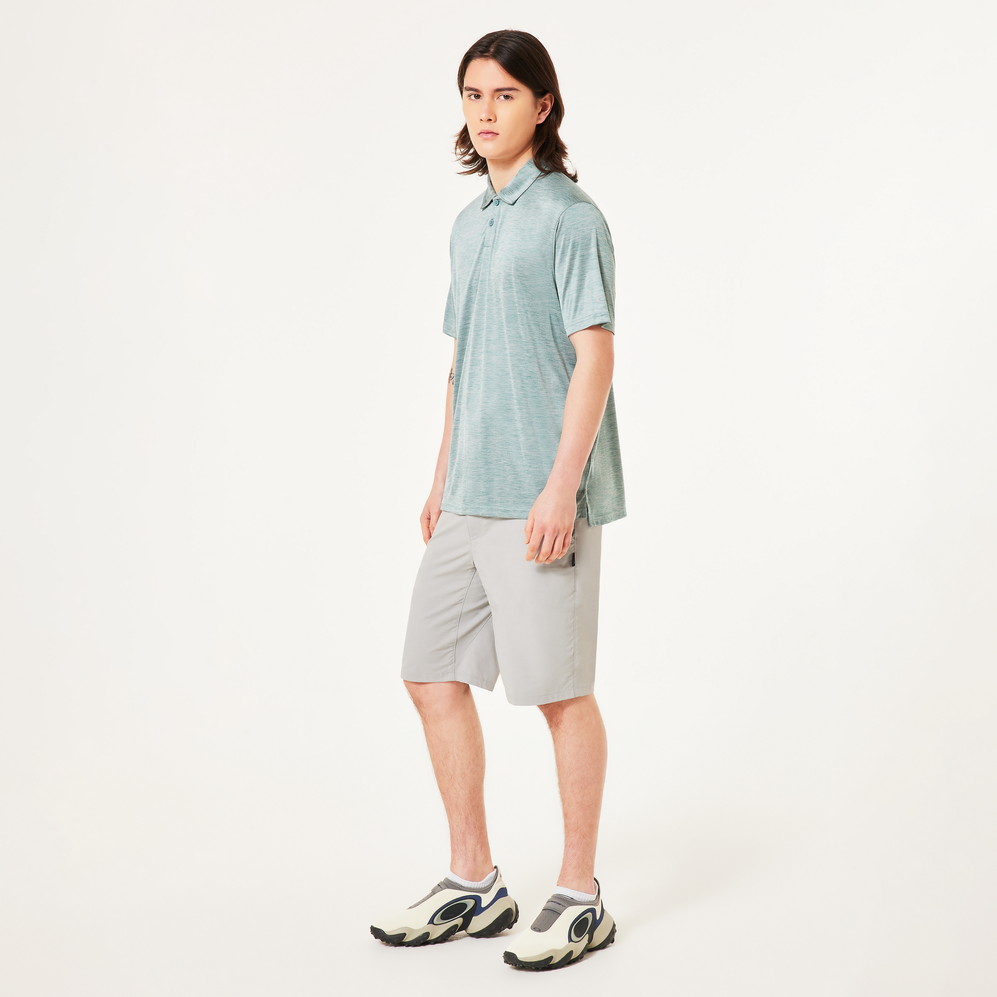 Oakley Aero Hydrolix Polo-Pacific/Cement Hthr