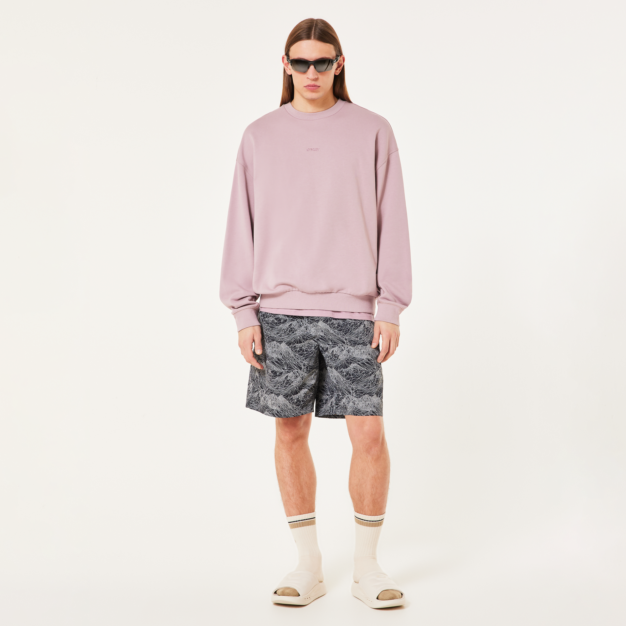 Oakley B1B Repeated Crew Neck Sweatshirt-Toadstool