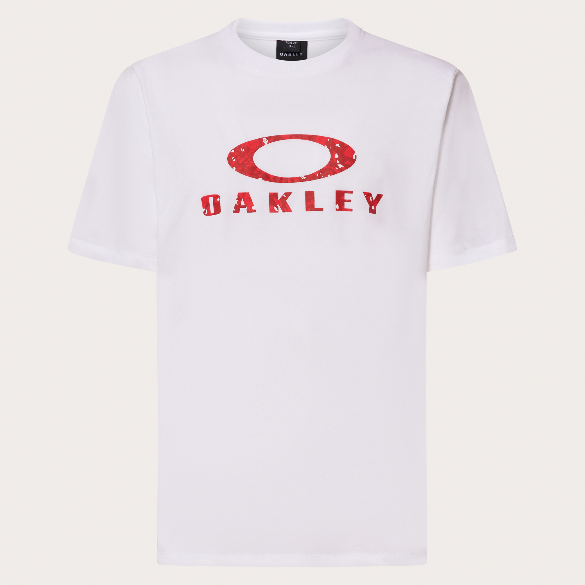 Oakley Bark Sun Tee-White/Red
