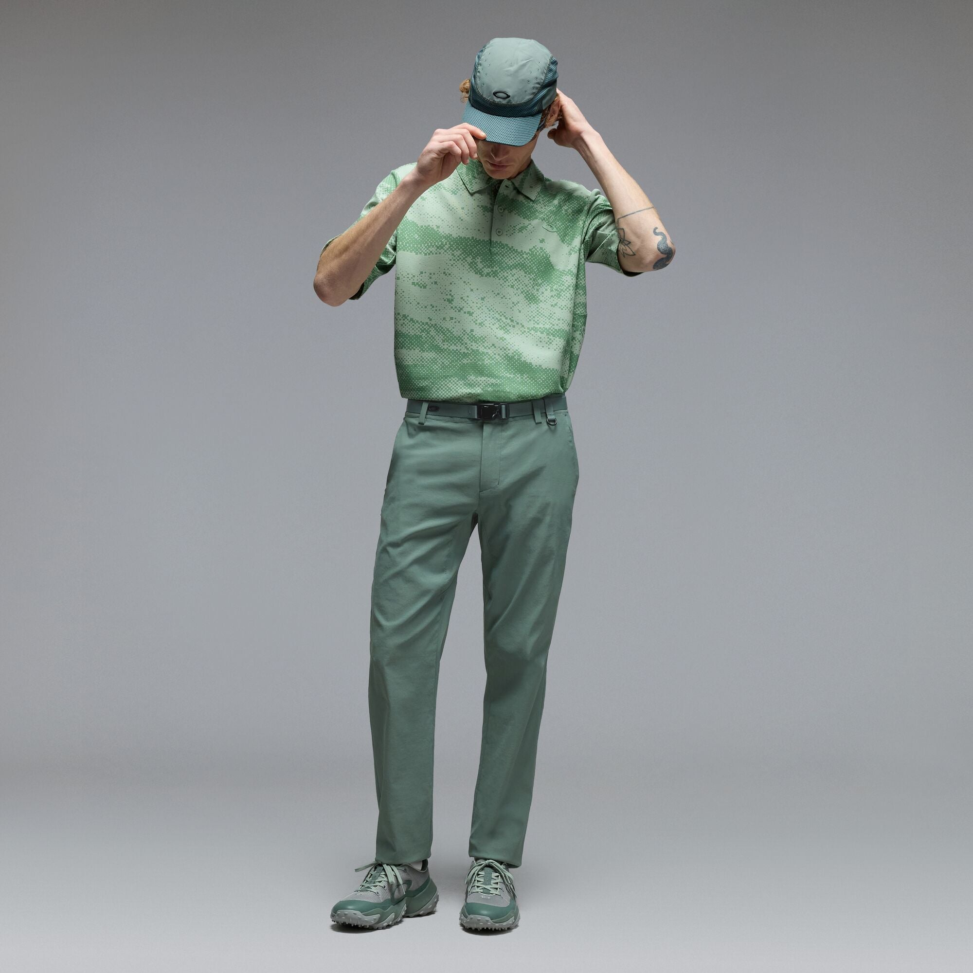 Digital Bark Polo - Nile Green