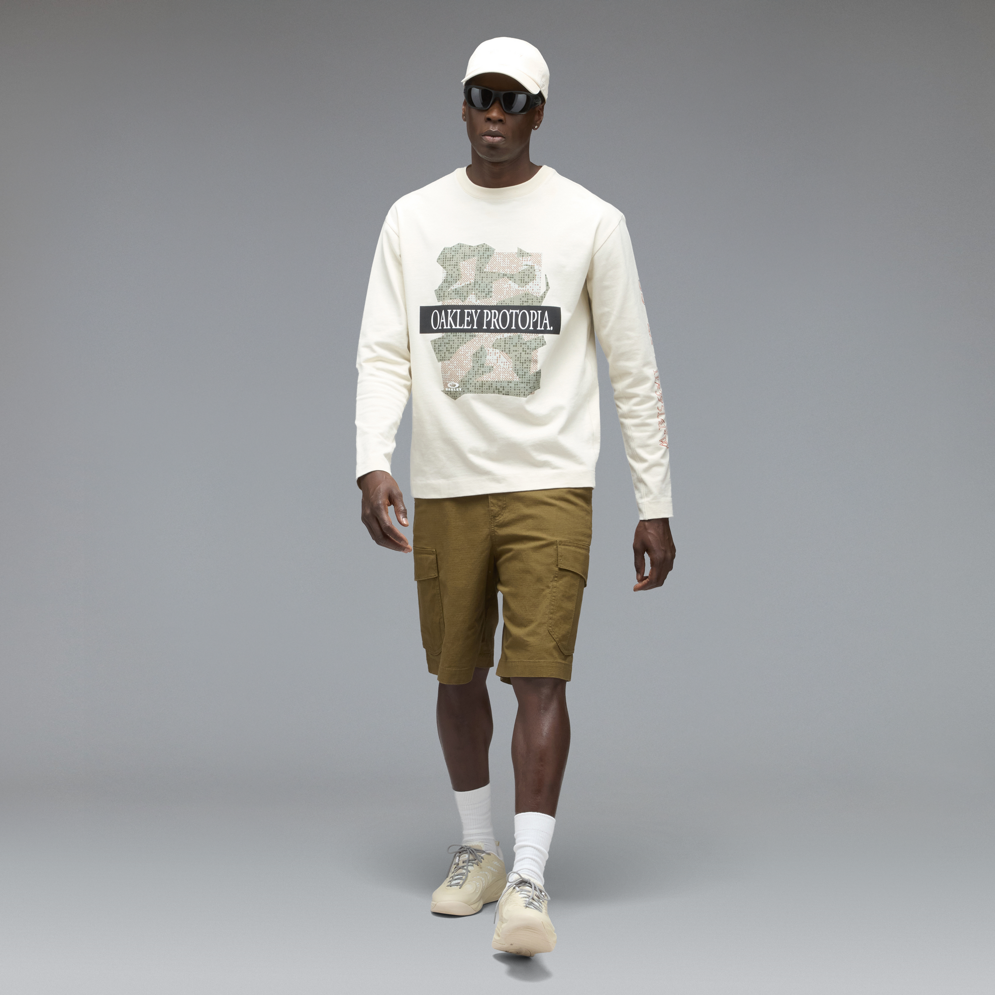 Oakley Mtn Ridge Ls Tee-Mist