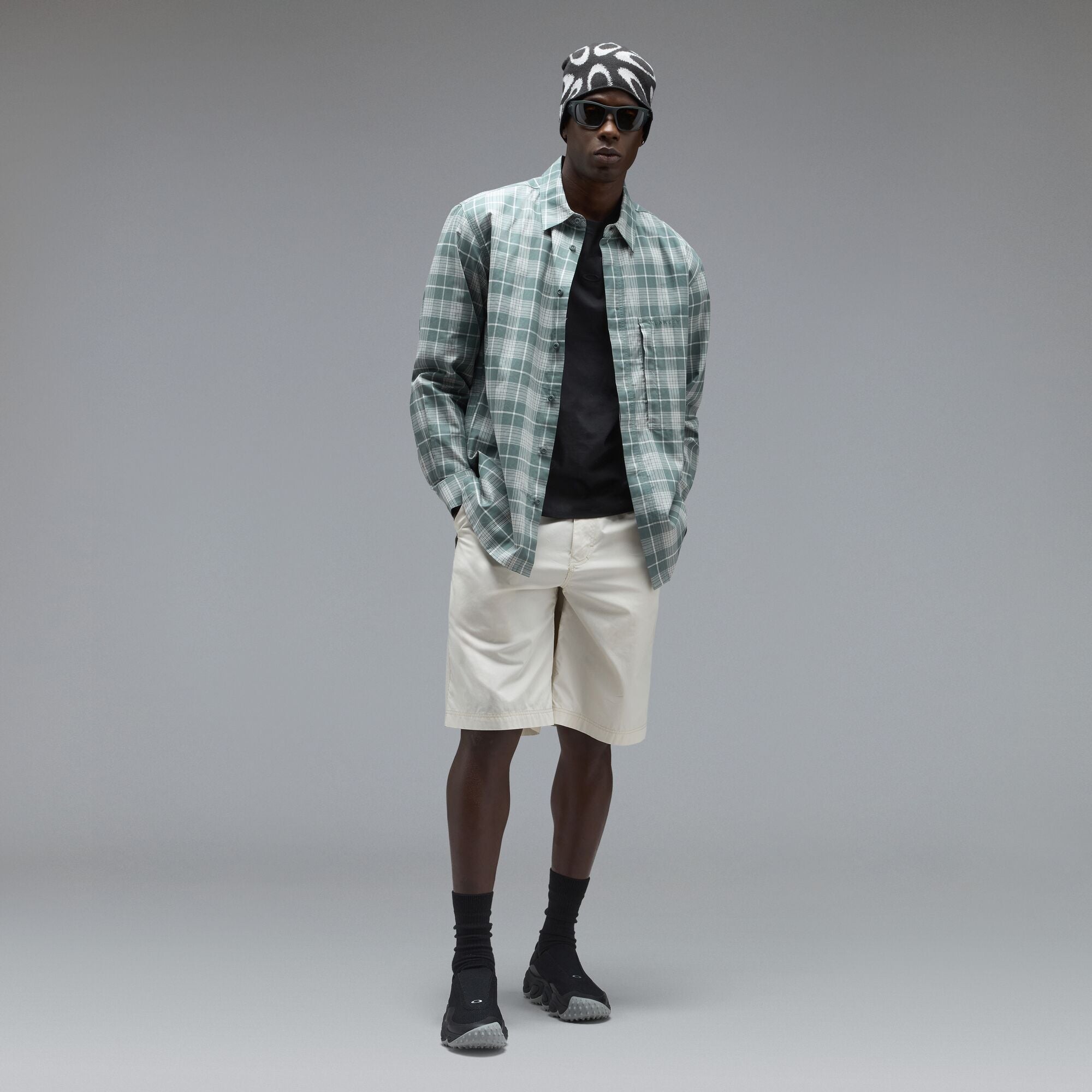 Oak Light Plaid Shirt - Aviator Green Check