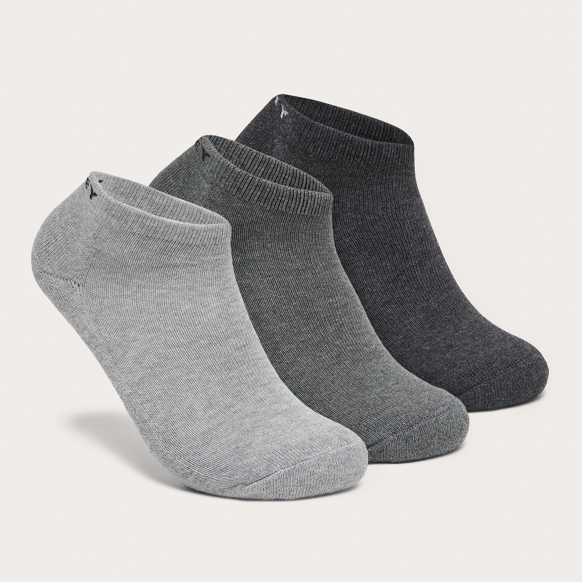 Oakley Short Solid Socks - 3 Pack-Dark Grey Hthr