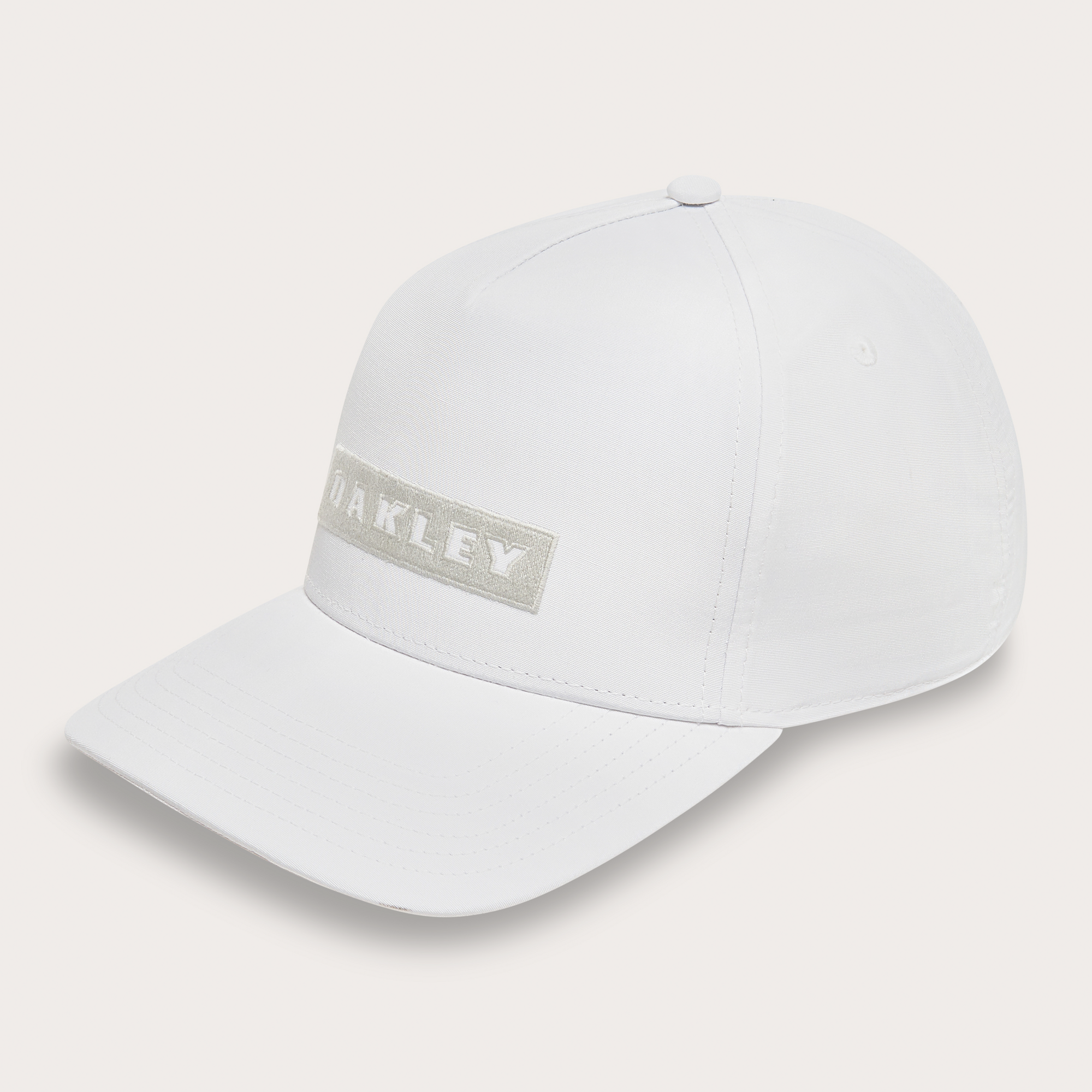 Oakley Bark Snapback Cap-White